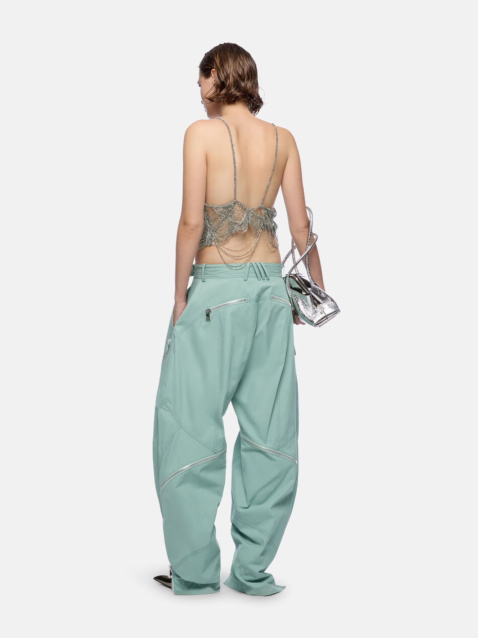 THE ATTICO Sage green long pant SAGE GREEN 250WCP00267CCC110AA277