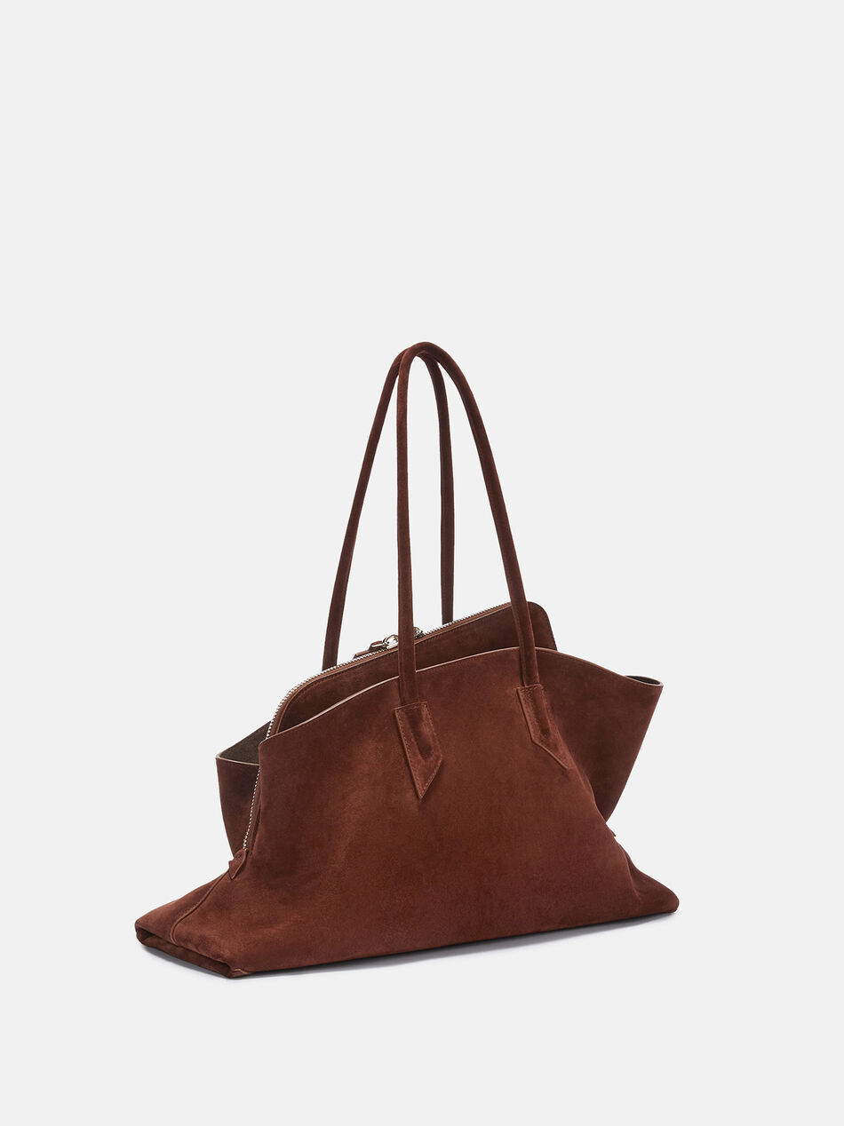 THE ATTICO ''La Passeggiata Medium'' light chocolate top handle Light chocolate 250WAH00054LBT007AA850