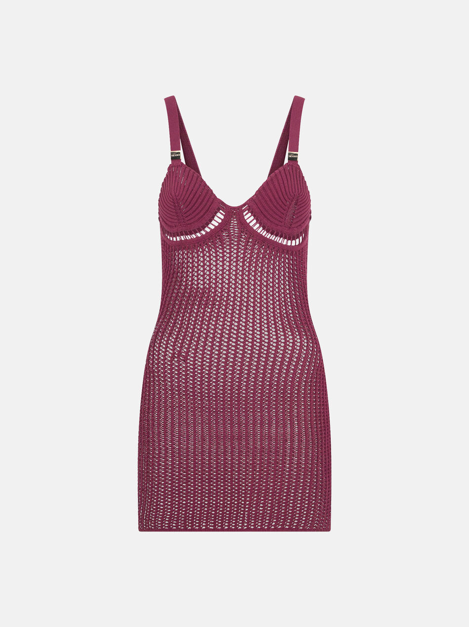 THE ATTICO Burgundy mini dress BURGUNDY 260WCA00497KCP001TR114