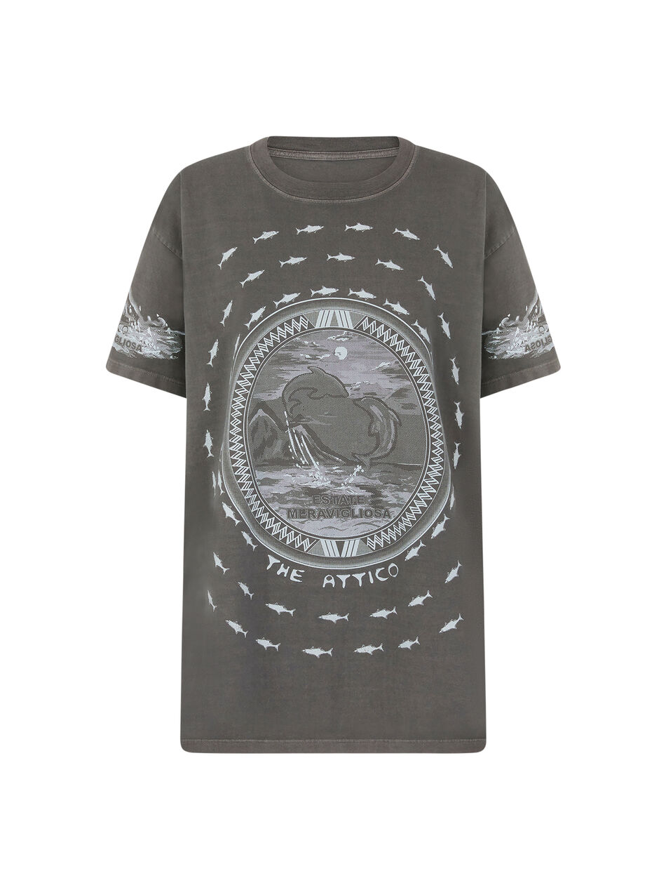 THE ATTICO Faded black t-shirt Faded black 250WCT00353JJJ059PR615