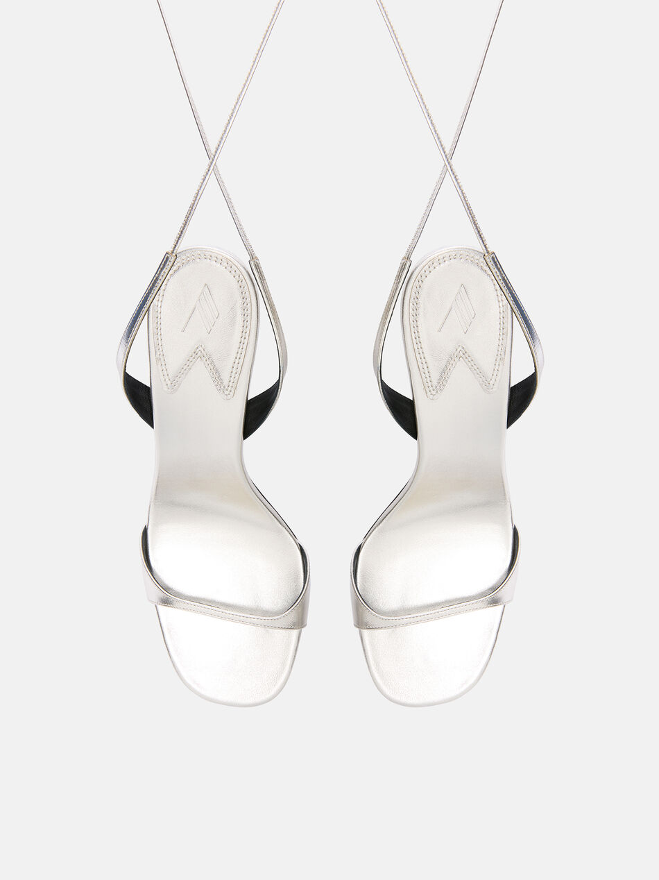 THE ATTICO ''Ora'' silver sandal SILVER 260WSH00899LBT112AA002